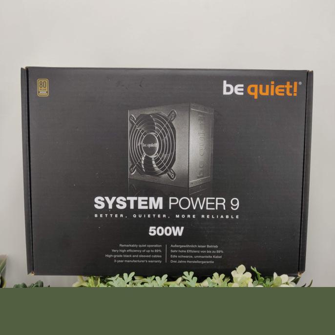 HARGA SPESIAL Be Quiet System Power 9 500W 80Plus Bronze PSU -500 Watt W U9 BeQuiet