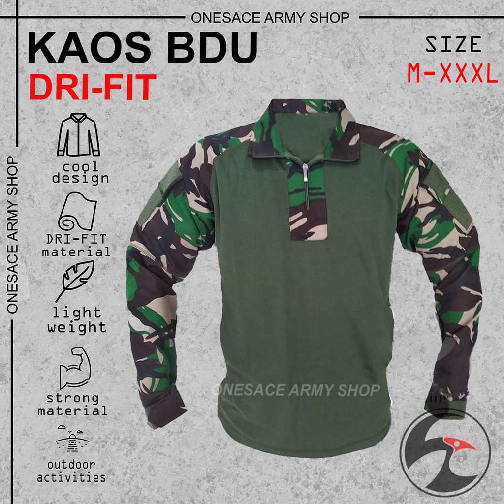 TURUN HARGA!!! Kaos BDU Drifit Tactical Jersey Dryfit Kombinasi Loreng Terlaris kaos BdU loreng lengan panjang / kaos pria panjang / bdu dryfit