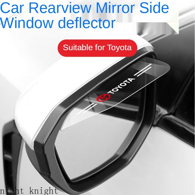 For TOYOTA Kaca Spion Samping Mobil Rain Visor Alis Terlihat Sun Shade Snow Guard Weather Shield Cover Auto Accessories