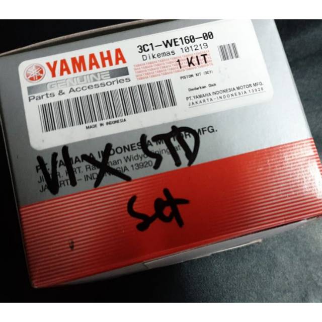 Piston Kit Set Standar Yamaha Vixion 3C1 Ori Dengan RING