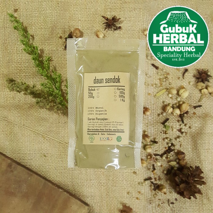 

DAUN SENDOK/SENDOKAN BUBUK 500 gr - Plantago Major - MURNI TANPA GULA - BUBUK HALUS