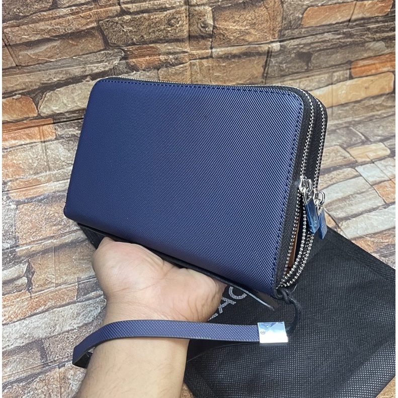 Clutch Pria Tas Handbag Card Lacost Tas Tangan unisex Import - Tas Tangan Branded Waterproof