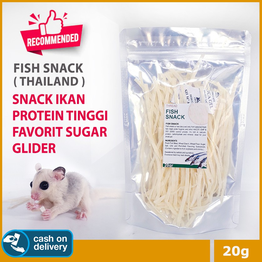 ADEWAP GLIDER Fish Snack Thailand Camilan Snackl Sugar Glider