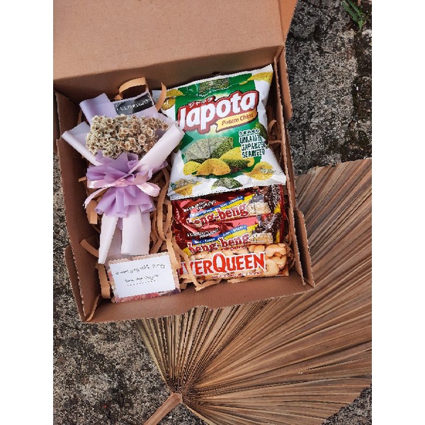 

Paket Snack Box + mini buket edelwis