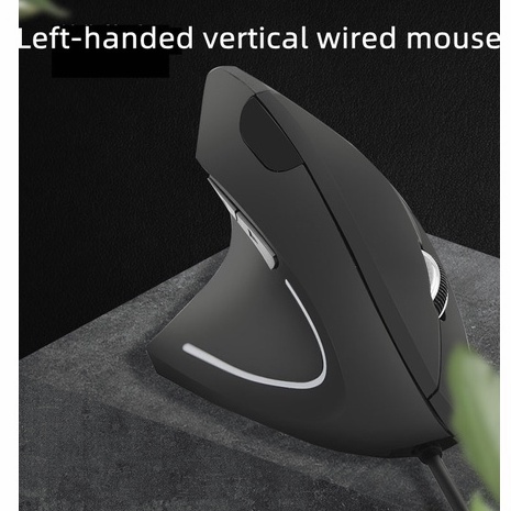 Mouse Gaming Vertikal Ergonomis 5D RGB dpi Adjustable 800-1200 - 1600 Untuk Sekolah / Kantor