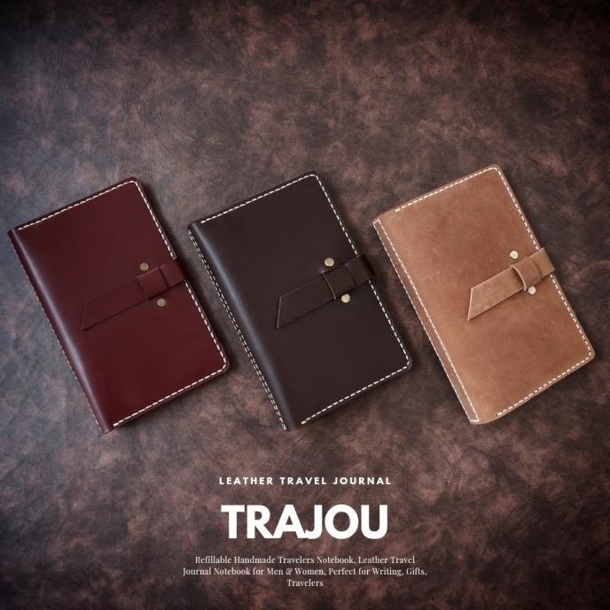 

[[COD]] Binder A6 kulit asli 6 Ring travel journal leather case TERBATAS Kode 552