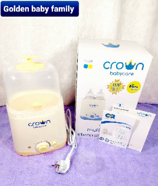 Crown Baby 2 Bottles Multi Function Electric Steam Sterilize CR 388 Steril Botol Susu