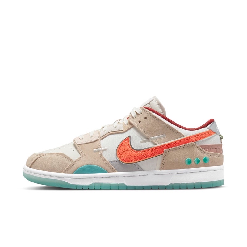 NIKE Dunk Low Scrap Shapeless, Formless, Limitless - Sail Rush Orange