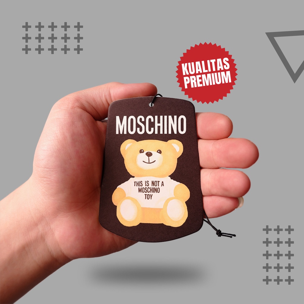 Parfum Pewangi Mobil Gantung Mewah Tahan Lama Kertas Refill - Pengharum Ruangan Premium -  MOSCHINO AIR FRESHENER