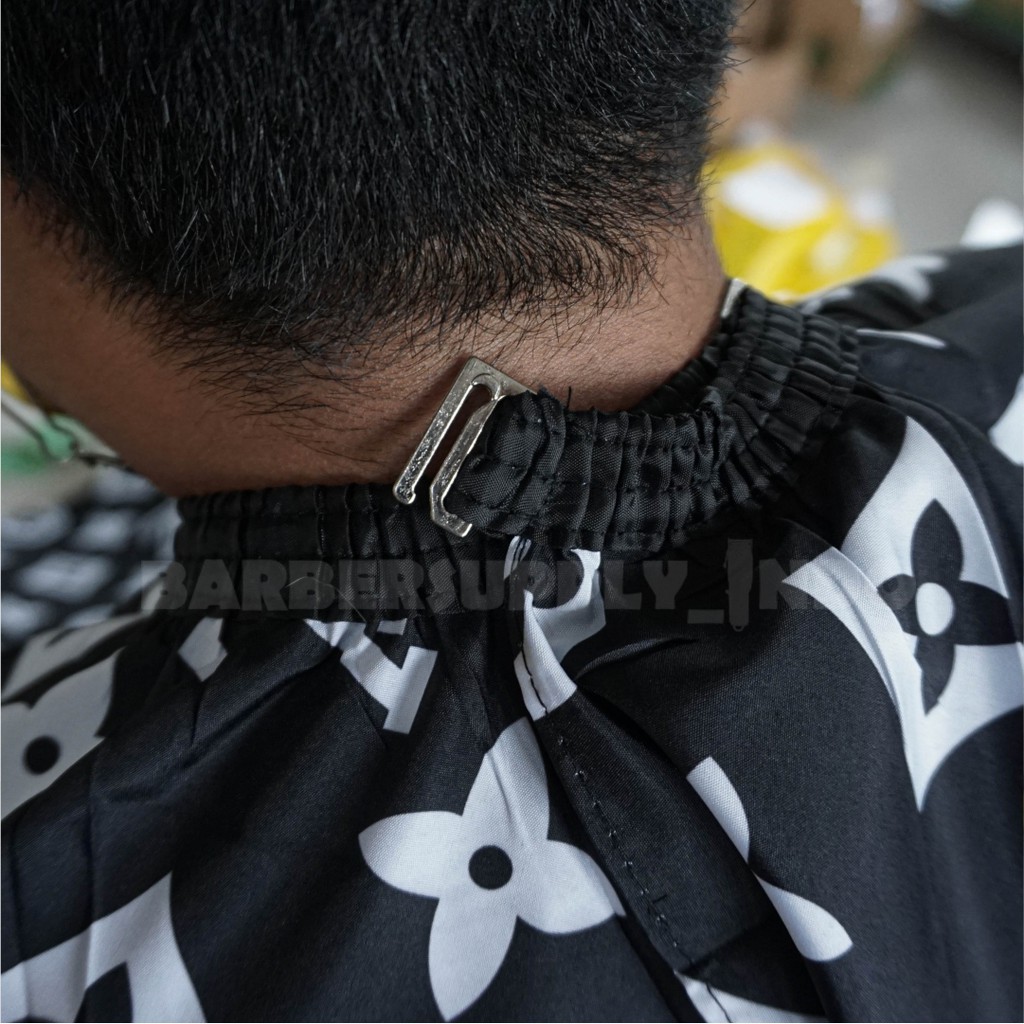 CAPE / KEP / KAIN KIP / SARUNG CUKUR POTONG BARBER SALON MOTIF LV