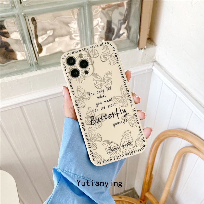 Butterfly Case Motif Kupu-Kupu Untuk Oppo A57 2022 Reno 7 A76 A12 A16 A15 A15S A5s A9 A5 A53 A31 2020 A96 A36 A54 A52 A72 A92 A7 A95 A3s Reno 4f 5F 6f 5F