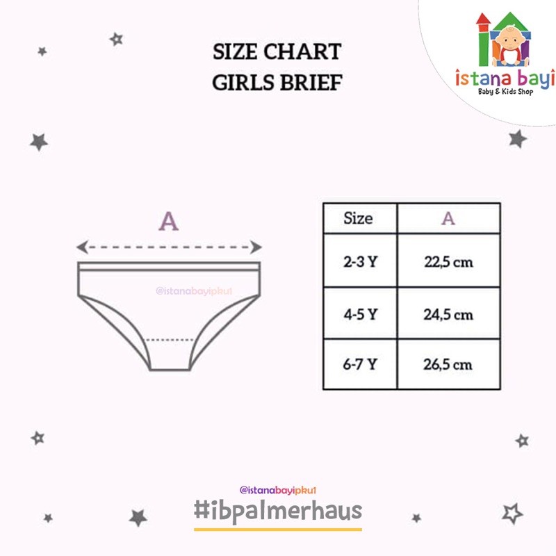 Little Palmerhaus Girls Shortie - Celana dalam anak/Palmerhaus Brief girl