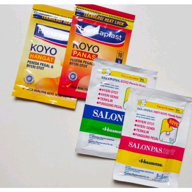Salonpas/Hansaplast koyo hangat/panas harga per pack