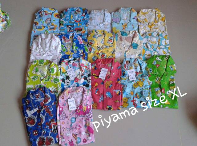 PIYAMA ANAK SIZE M, L, XL (PILIH MOTIF)