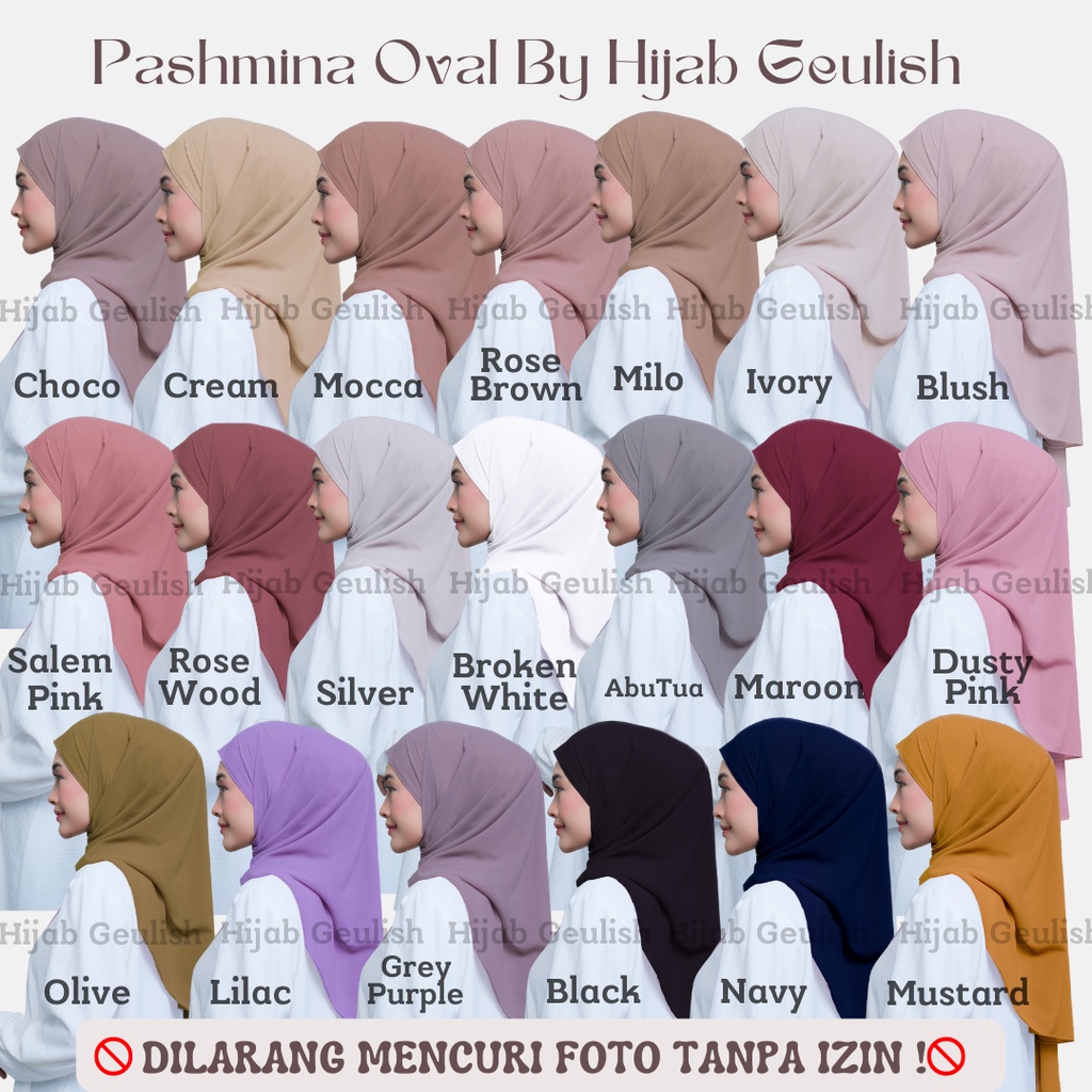 Pashmina Oval Curve Ceruty Babydoll