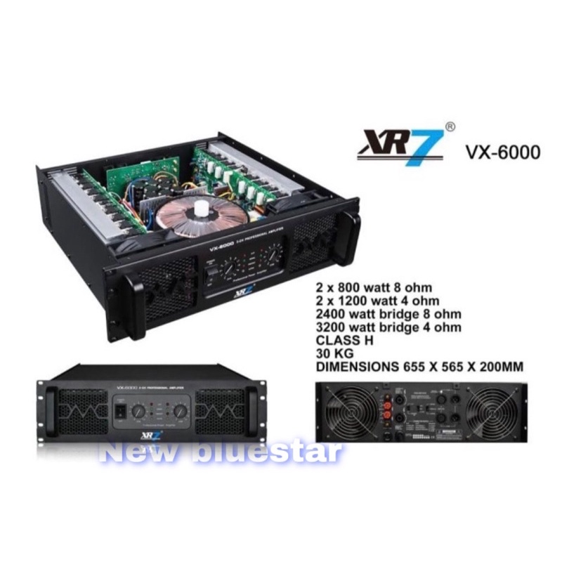 Power XR7 VX 6000 Amplifier Class H Original