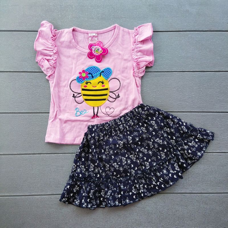 COD Setelan Shen Kids usia 3-12 bulan baju anak perempuan / girl / cewek / kado murah lucu