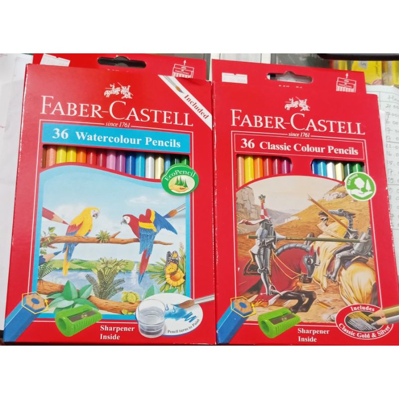 

Pus PENSIL WARNA FABER CASTELL ISI 24 36 48 classic colour pencils / watercolour pencil