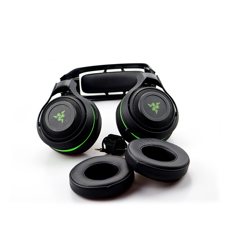 Earcup CLV Leather Razer for Razer Manowar - Busa Kulit Gaming Headset