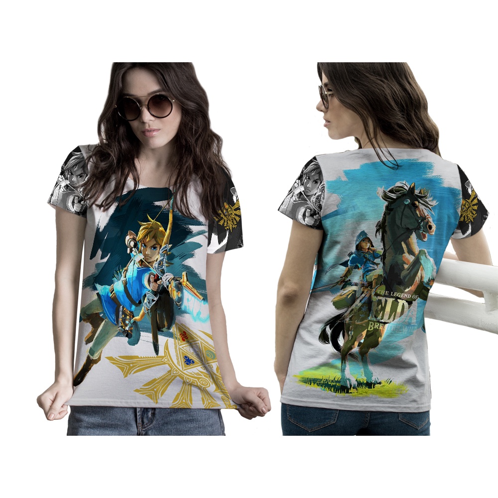 Safana - Kaos Zelda Wanita / Tshirt Wanita Motif Zelda FullPrint - 301