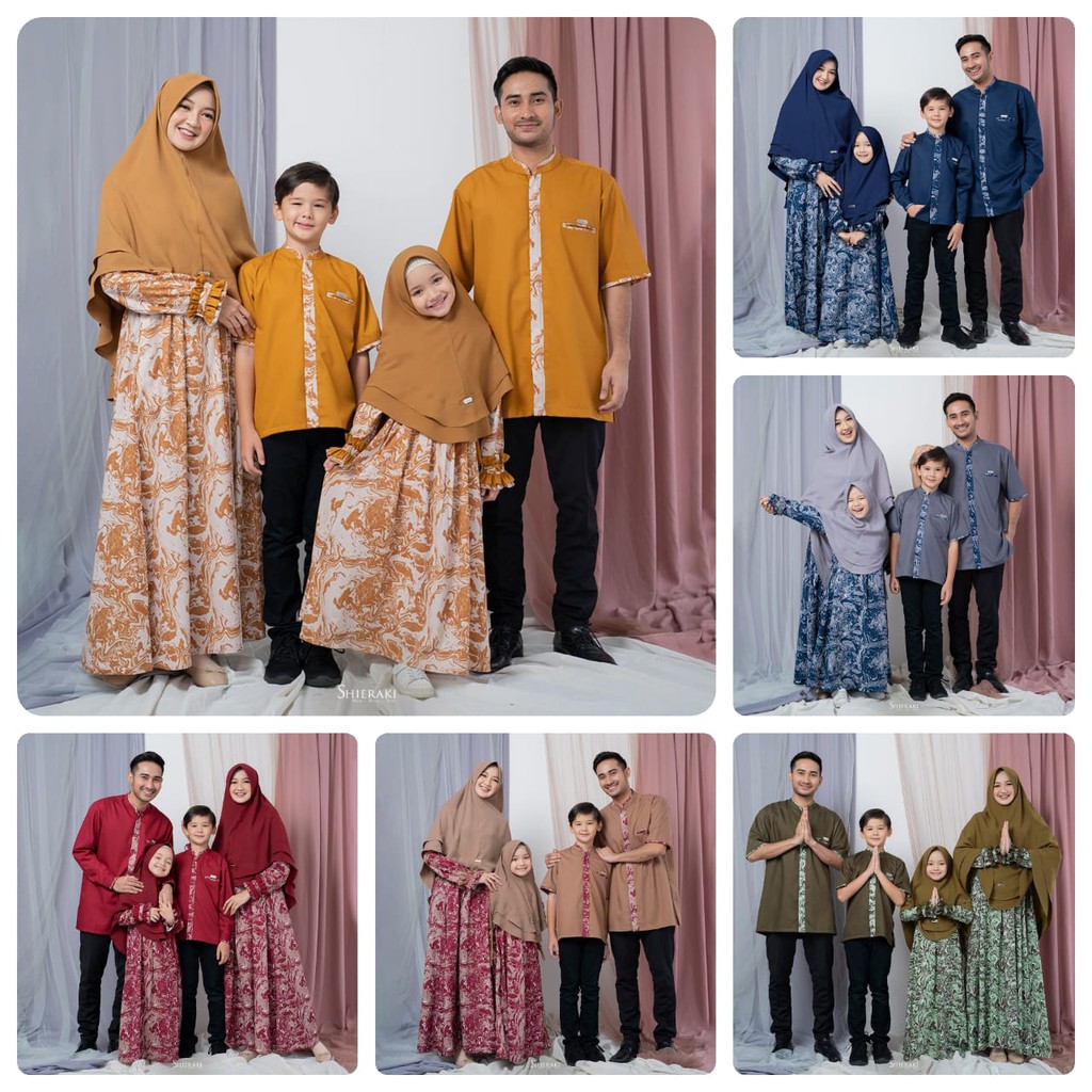 SARIMBIT FAMILY SET - GAMIS ALENZA FEAT KOKO ALENZO MOTIF ORIGINAL BY SHIERAKI INDONESIA