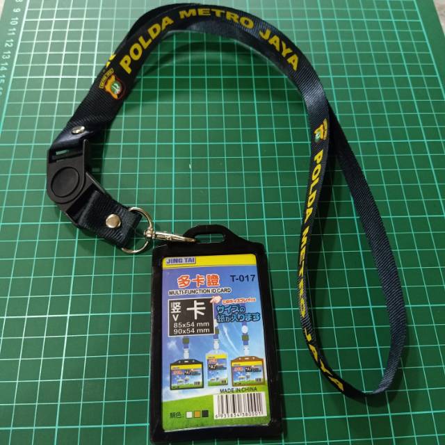 

TALI LANYARD ID CARD POLDA METRO JAYA PLUS CASING HITAM