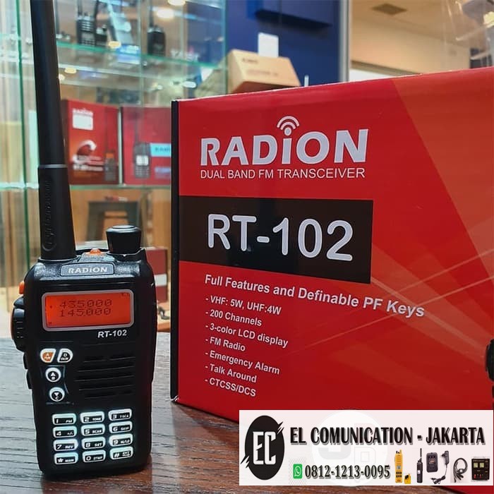 JUAL HT RADION RT 102 RT102 RT-102 DUALBAND GARANSI RESMI MURAH