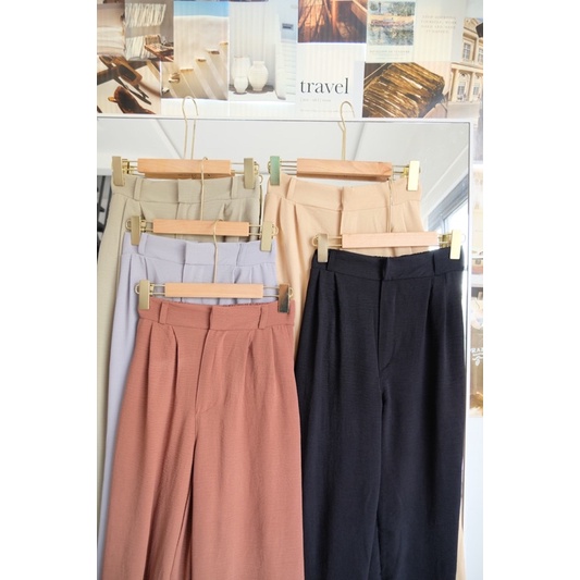 Carol Kulot Pants crinkle /crinkle kulot pants/celana kulot crinkle/ Celana kantor/ basic pants / Ce