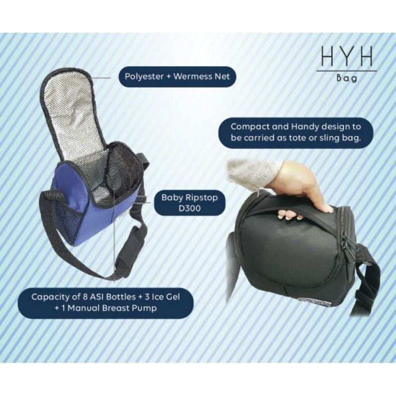 TAS ASI HYH BAG / COOLER BAG ASI HYH  / Tas Perlengkapan asi asip / Tas Bayi Diapers Baby bag HYH (HYHSY)