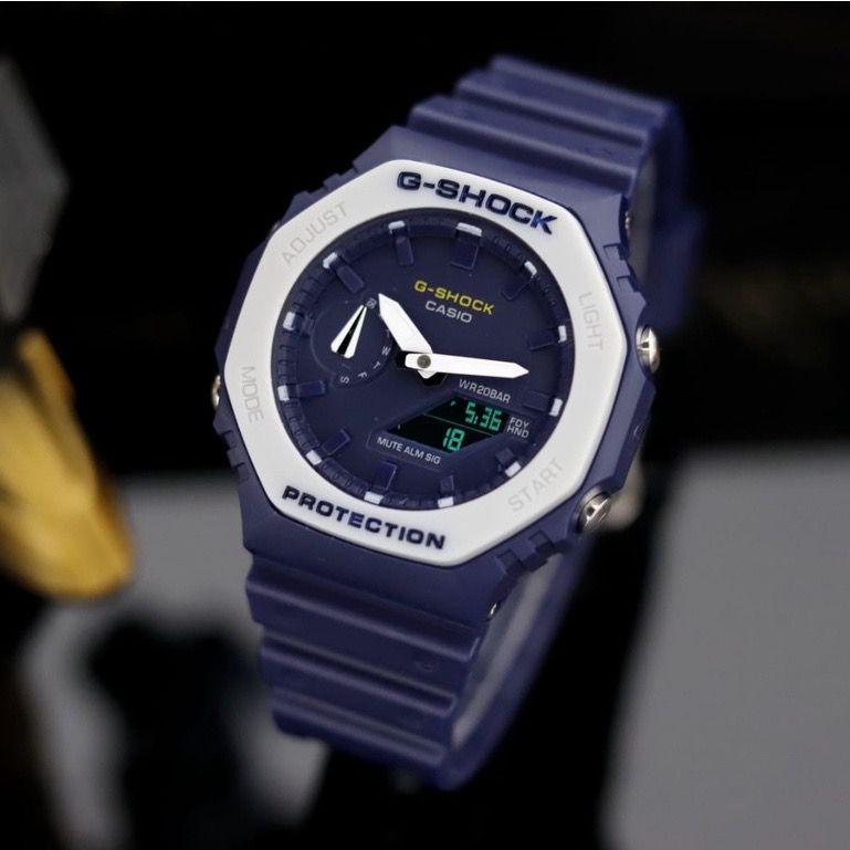 BEST SELLER !!! G-SHOCK CASIO GA 2100 WATER RESIST SUPER / JAM TANGAN PRIA ANTI AIR / JAM TANGAN TERLARIS FULL HITAM HIJAU