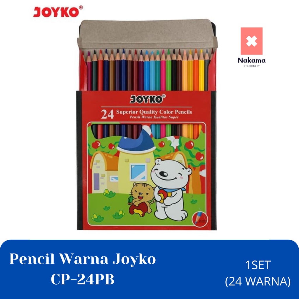 

Pensil Warna Joyko 24 Warna Panjang Lengkap CP-24PB