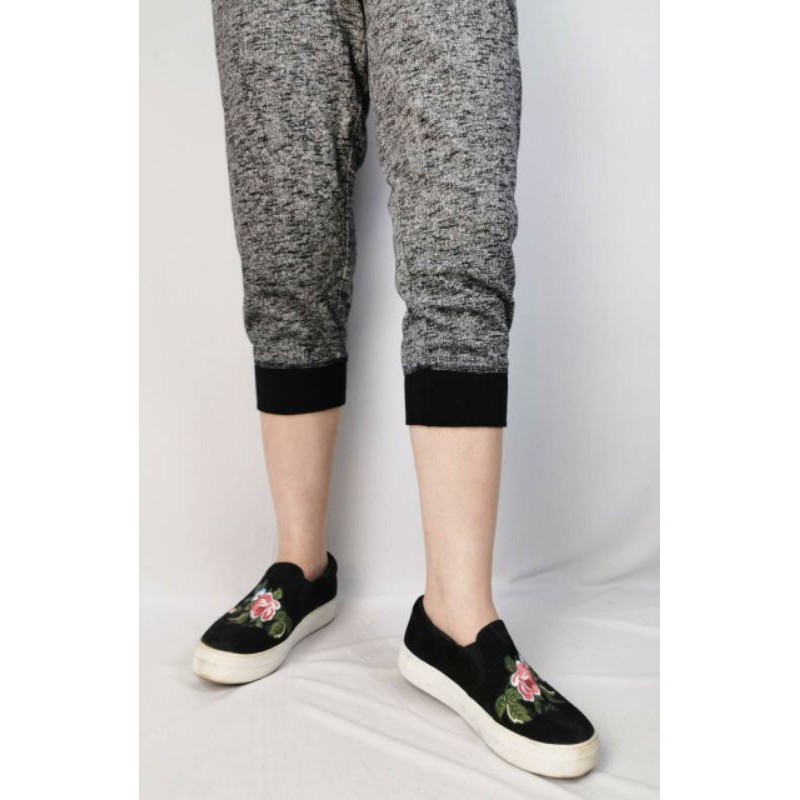 jogger Maurincess grey marled bermuda jogger