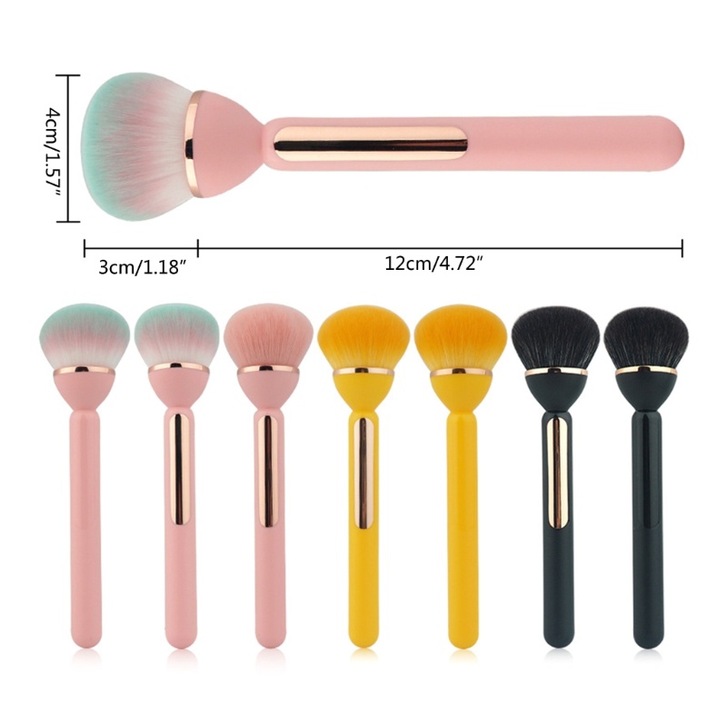 Zzz Brush Blush On / Bedak / Foundation / Eyeshadow / Blush On Pegangan Ergonomis Untuk Makeup / Kosmetik Wanita