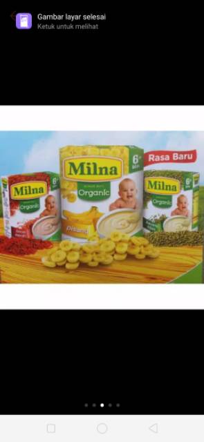 Milna Bubur Bayi Organik 120 gr