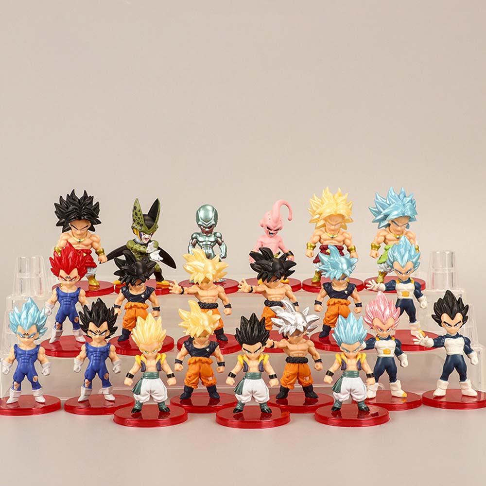 [Elegan] Dragon Ball Ultra Instinct 21pcs/lot Super Saiyan Dewa Frieza Vegeta Vegetto Son Goku