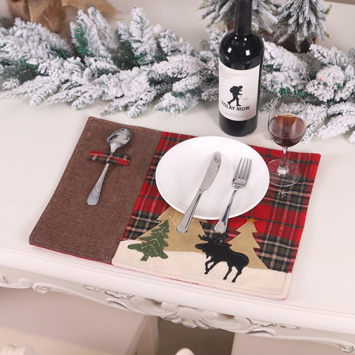 XTBM christmas table mats coaster mat tatakan meja makan natal dinner