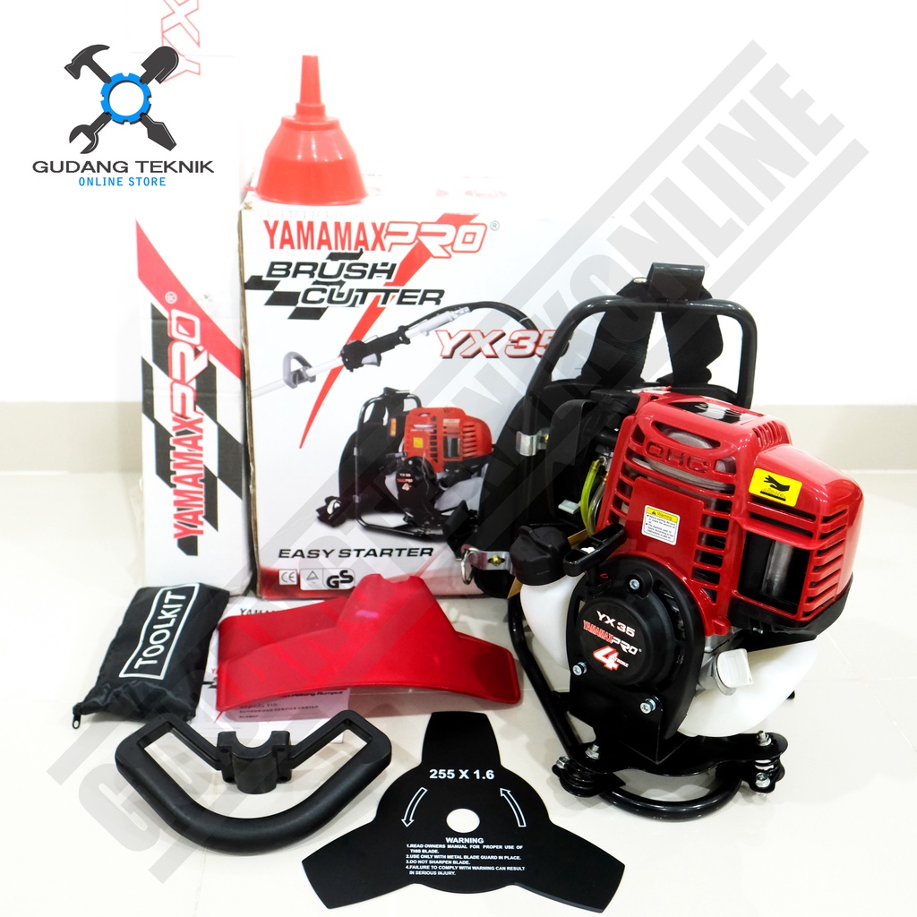 Mesin Potong Rumput 4Tak YAMAMAX YX35 - Brush Cutter 4 Tak / Mesin Pemotong Padi Paddy Reaper YAMAMAX YX 35