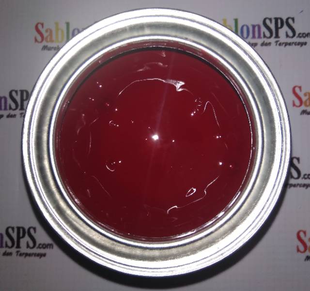 Tinta Sablon PVC Solvent Based 200 gr Geranium Kertas/ Vinyl/ Akrilik/ Kulit Sintetis