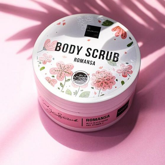 scarlett body scrub romansa / pomegranate 200gr