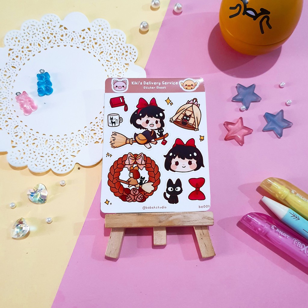 

Kiki's Delivery Service ♡ be001 ♡ Babek Studio Planner Deco Sticker Sheet