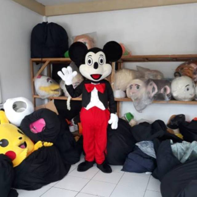 Kostum badut mickey mouse dewasa
