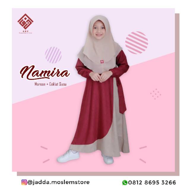 Gamis Anak Remaja/Junior Namira by ANV KIDS