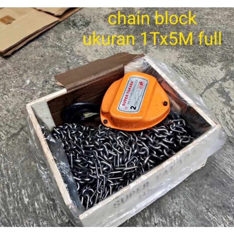 CHAIN Balock 1 TON x 5 meter - TAKAL Derek 1ton x 5 meter