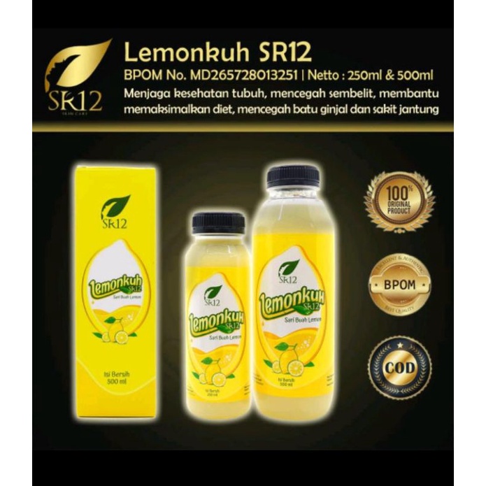 LEMONKUH Lemon Penurun Berat Badan dan Tinggi Vitamin minuman nutrisi diet Detok