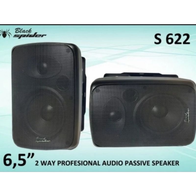 SPEAKER PASIF BLACK SPIDER S 622 6.5 INCH SEPASANG BLACKSPIDER S622