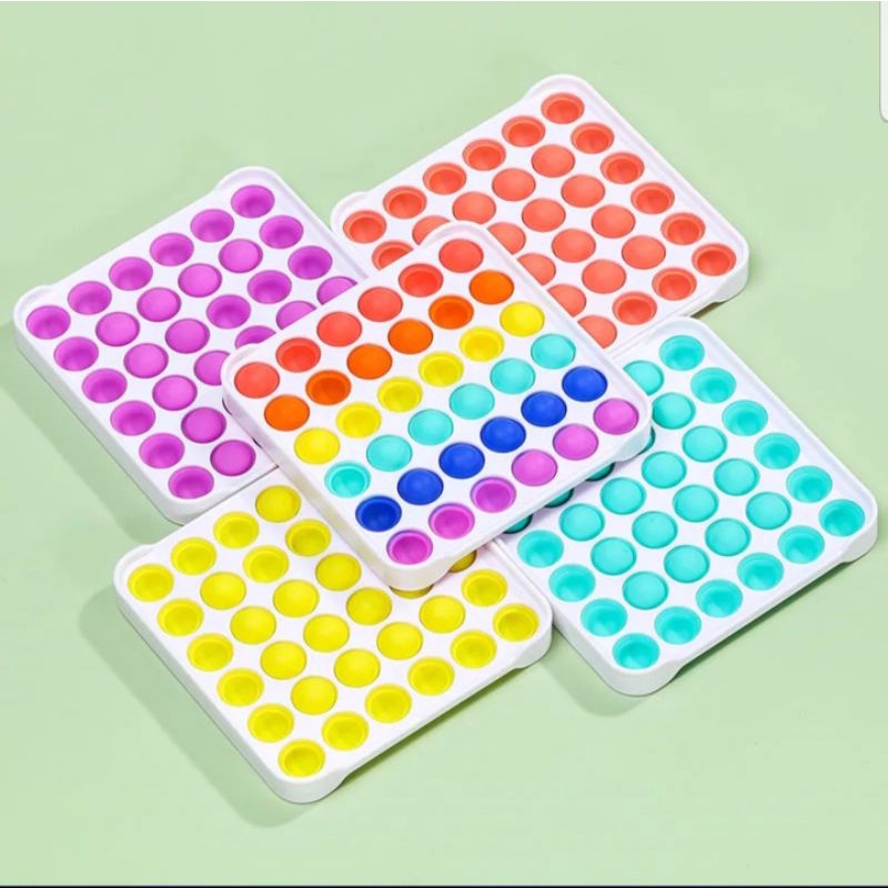 SIMPLE DIMPLE POP IT NEW GLOW IN THE DARK TERBARU / MAINAN ANAK MURAH / POP IT SILIKON PEREDA STRESS-4