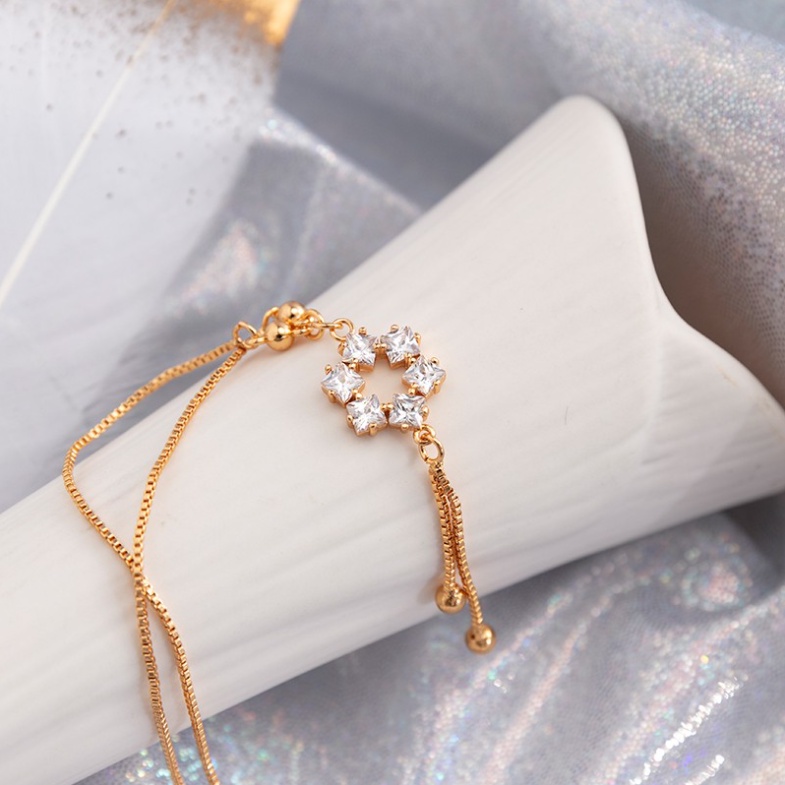 Kalung Wanita Liontin Bunga Ungu Fashion Aksesoris - Kalung Wanita Casual