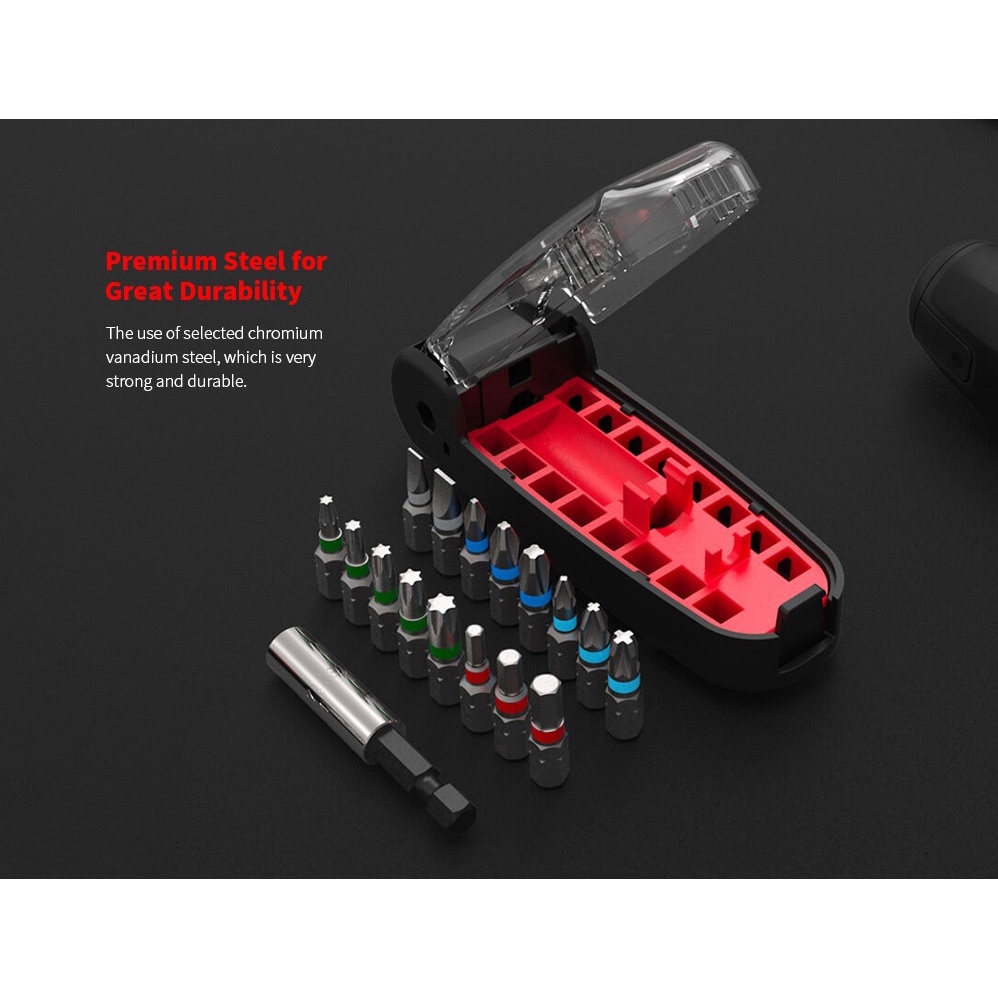 WIHA Pocket Crocodile Mouth Design Precision Screwdriver Set 17 in 1 - Set Obeng Lengkap 17 in 1 Desain Mulut Buaya