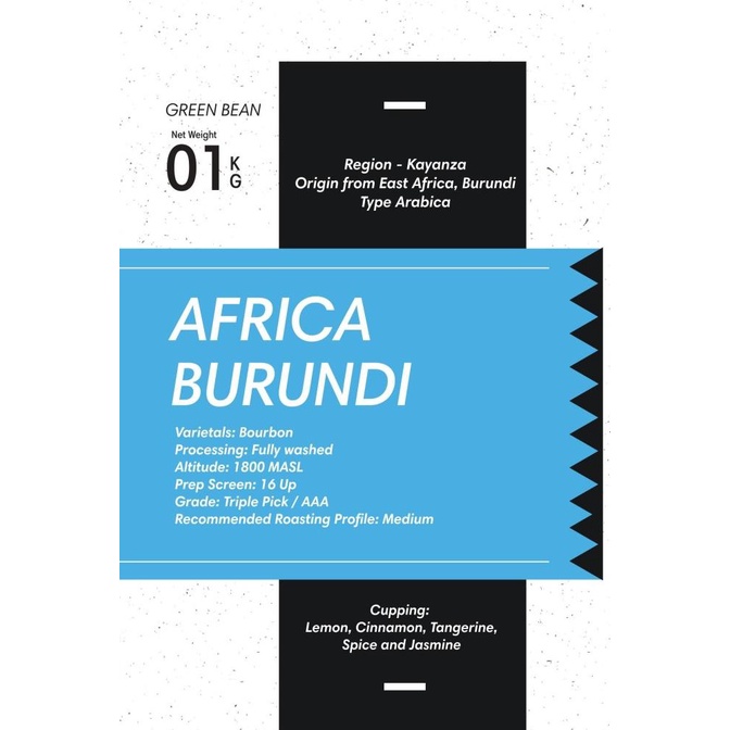 

[COD] Green Bean Arabica Africa Burundi 1Kg | Biji Kopi Mentah [COD]