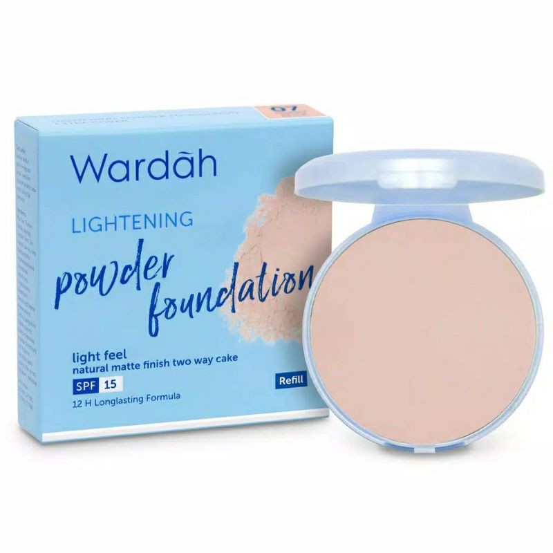 [Refill] Wardah Lightening Powder Foundation Two Way Cake Light Feel